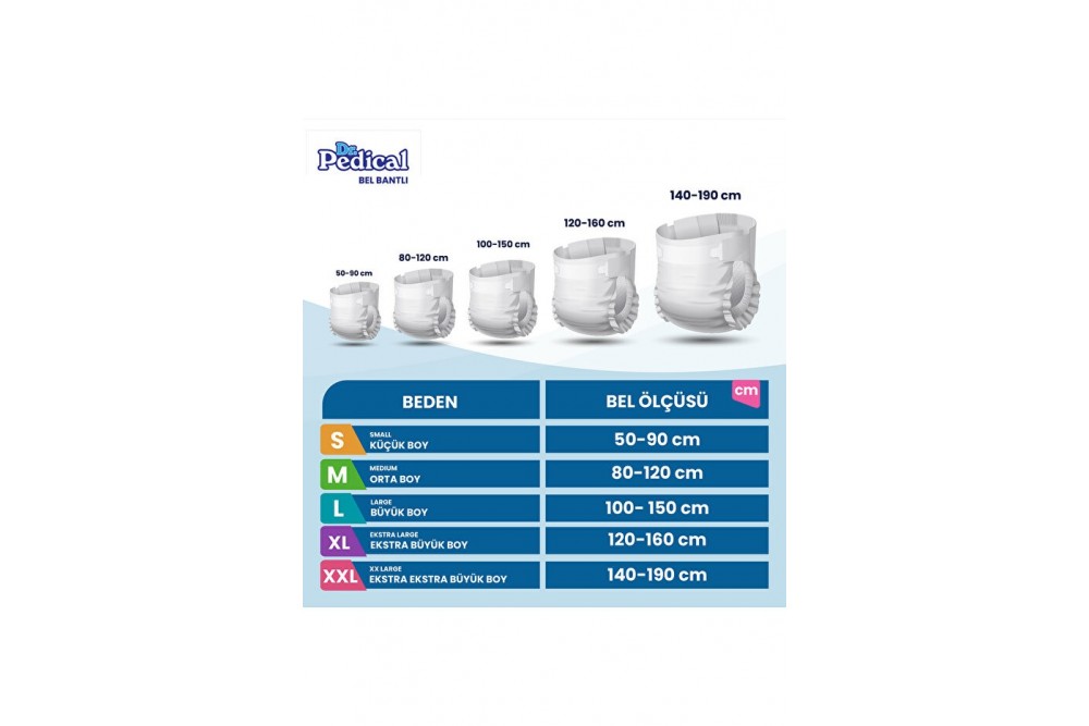 Bel Bantlı Hasta Bezi Medium Bel Bantlı Hasta Bezi Medium
